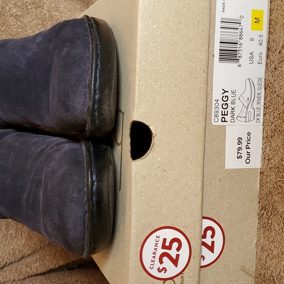 B.O.C. blue suede sz 9 slip ons - Picture 2 of 7